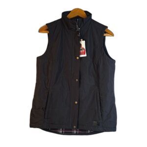 Roots 73‎ NWT Full Zip Quilted Insulated Vest Gray Neutral Size Small **Branded